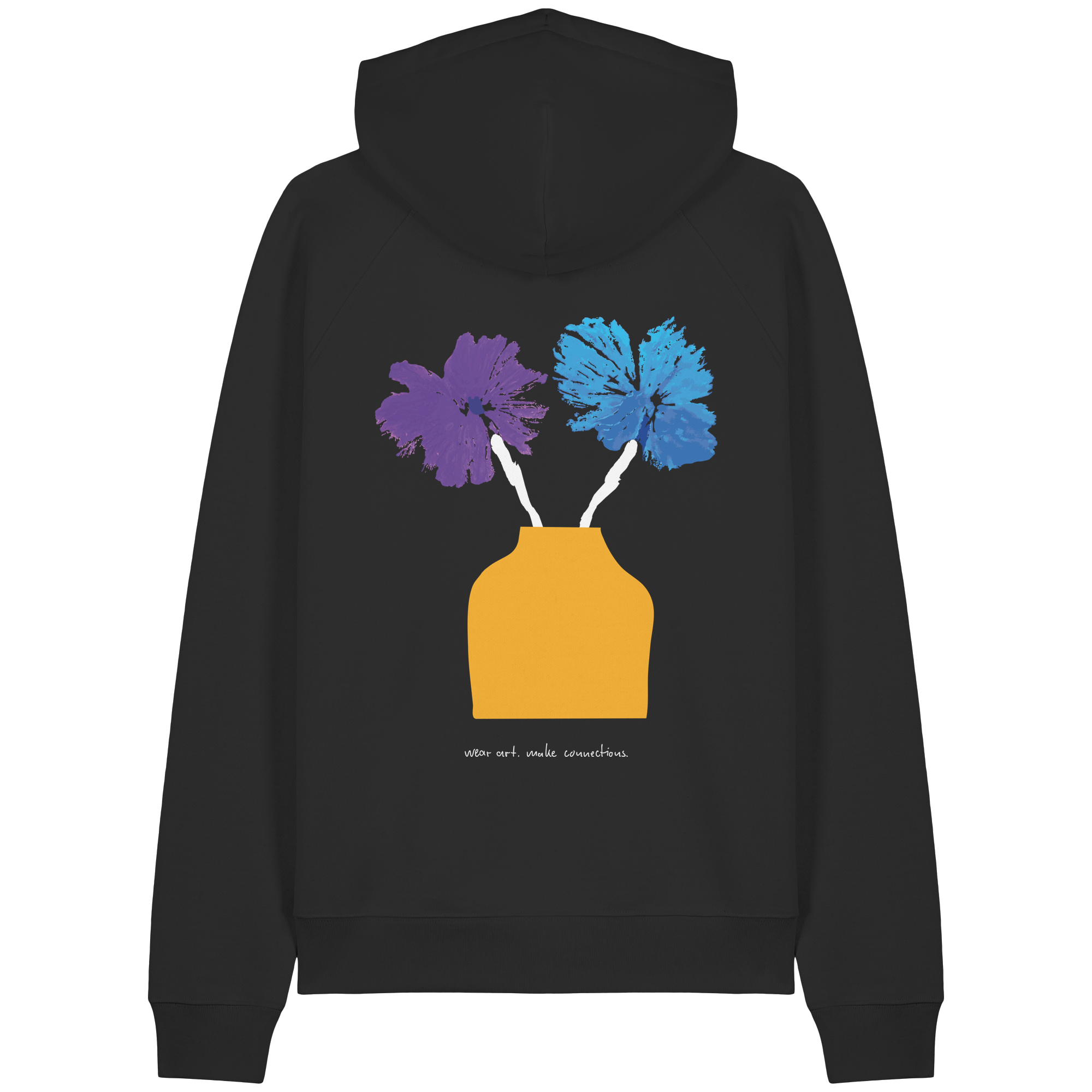 Die Blumenvase - Hoodie mit Stick