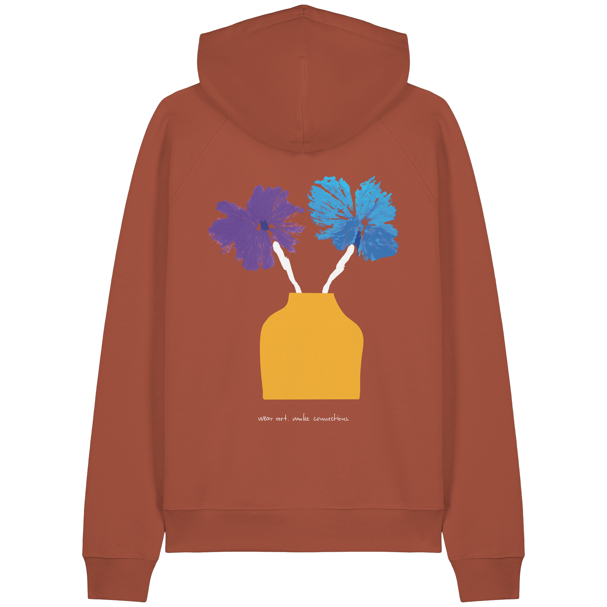Die Blumenvase - Hoodie mit Stick