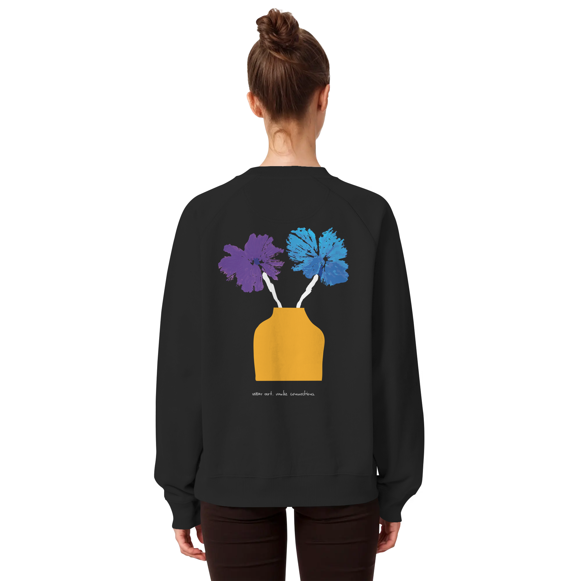 Die Blumenvase - Sweater mit Stick